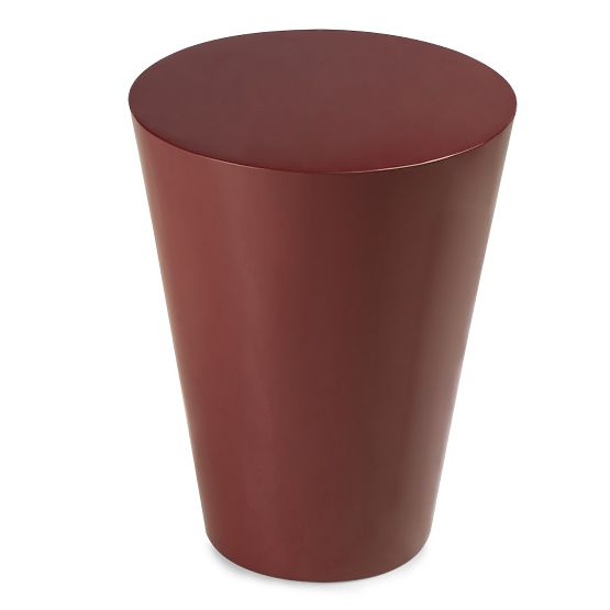 Table d'appoint Eclipso, 40 cm, bordeaux-brun, brillant