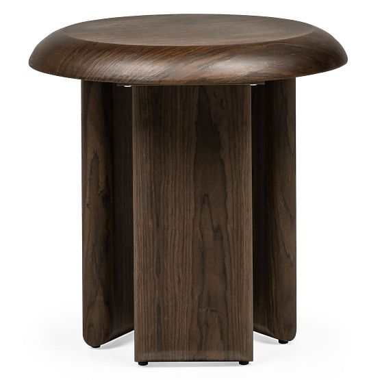 Table d'appoint Keo 50 cm, noyer foncé