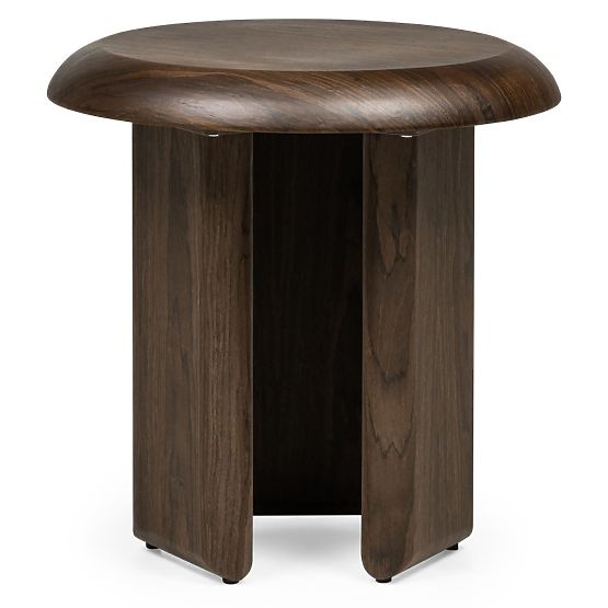 Table d'appoint Keo 50 cm, noyer foncé