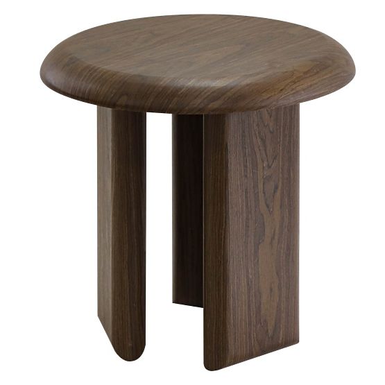 Table d'appoint Keo 50 cm, noyer foncé