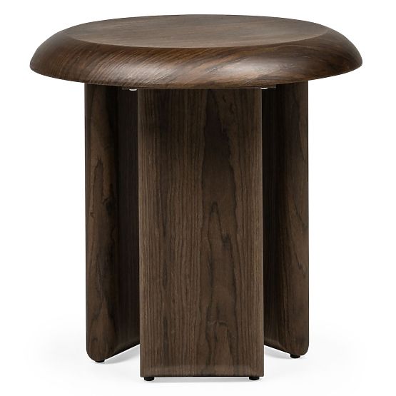 Table d'appoint Keo 50 cm, noyer foncé