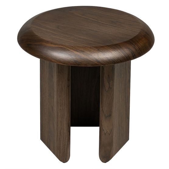 Table d'appoint Keo 50 cm, noyer foncé