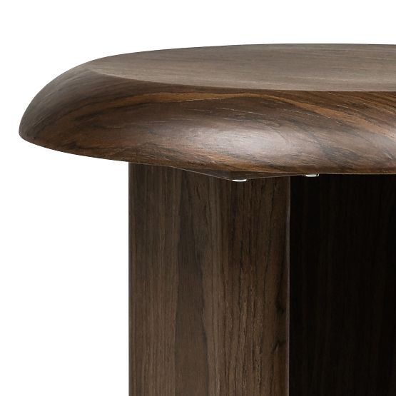 Table d'appoint Keo 50 cm, noyer foncé