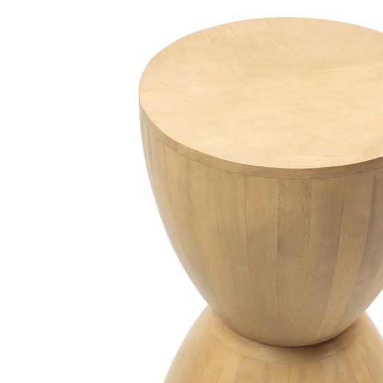 Table d'appoint Lavia 35 cm, bois de manguier