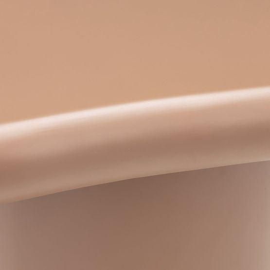 Table d'appoint Monaco cannelle, mat, formes arrondies