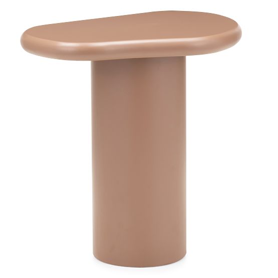 Table d'appoint Monaco cannelle, mat, formes arrondies