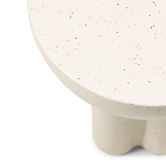 Table d'appoint Poppy, béton, effet granit