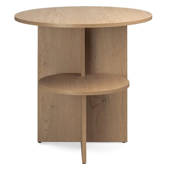 Table d'appoint rond Yaso, Chêne Cremona Torro