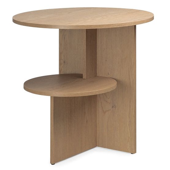 Table d'appoint rond Yaso, Chêne Cremona Torro