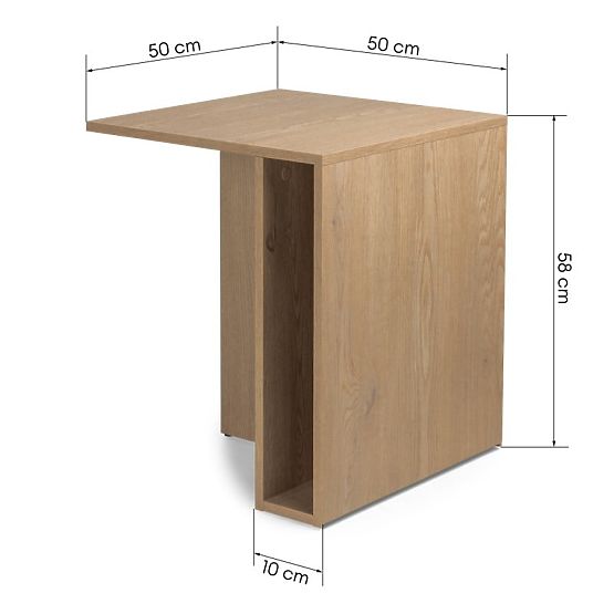 Table d'appoint Yaso Chêne Cremona Torro