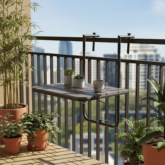 Table de balcon pliable ARETTO gris