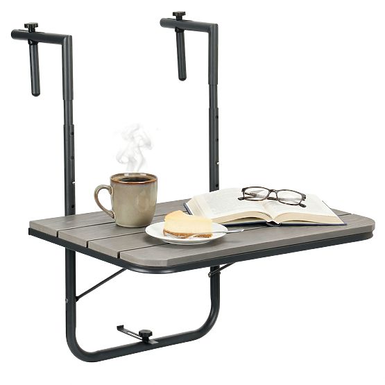 Table de balcon pliable ARETTO gris