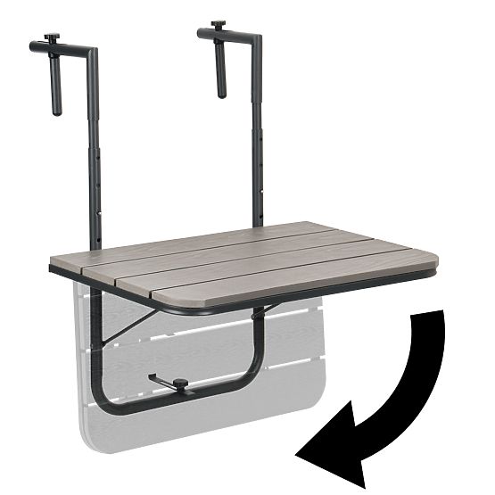 Table de balcon pliable ARETTO gris
