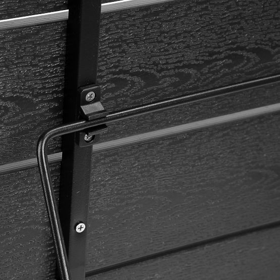 Table de balcon pliable ARETTO noir