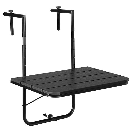 Table de balcon pliable ARETTO noir