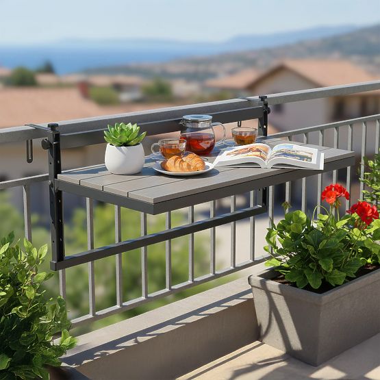 Table de balcon suspendue AGATTI BIS STONEWOOD