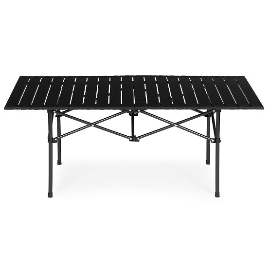 Table de camping pliable 120x55 cm avec sac noir MultiGarden