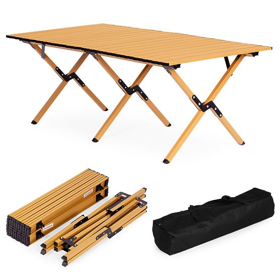 Table de camping pliable 120x60 cm avec sac MultiGarden