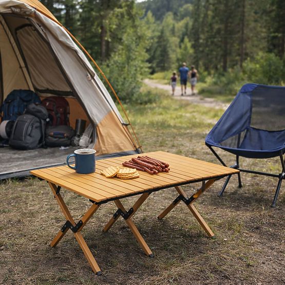 Table de camping pliable 120x60 cm avec sac MultiGarden