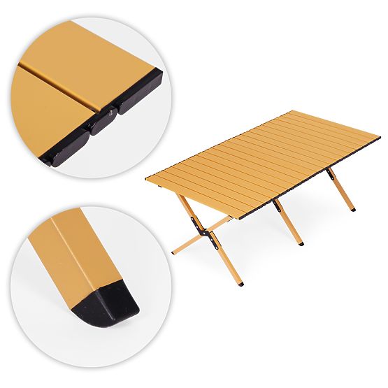 Table de camping pliable 120x60 cm avec sac MultiGarden