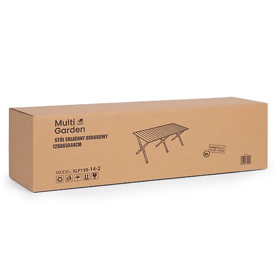 Table de camping pliable 120x60 cm avec sac MultiGarden