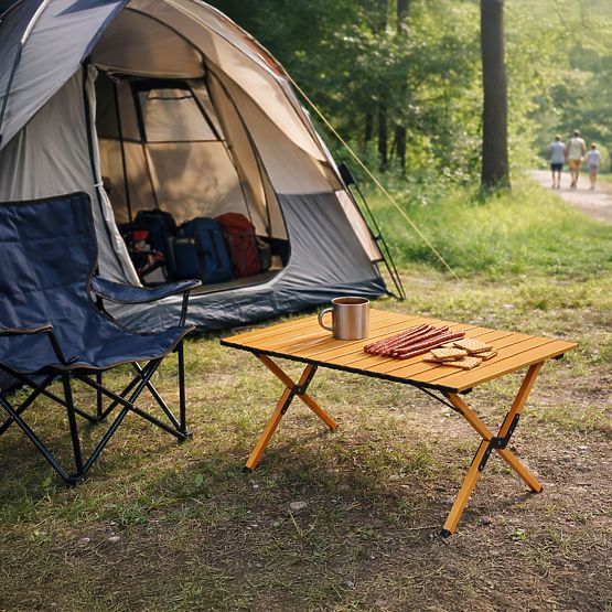 Table de camping pliable 90x60 cm avec sac MultiGarden