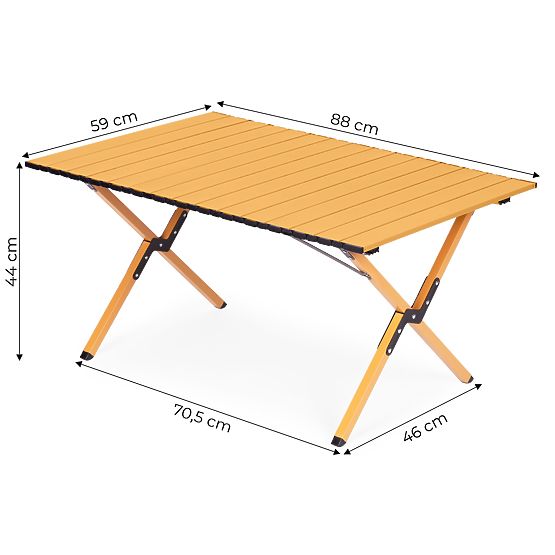 Table de camping pliable 90x60 cm avec sac MultiGarden