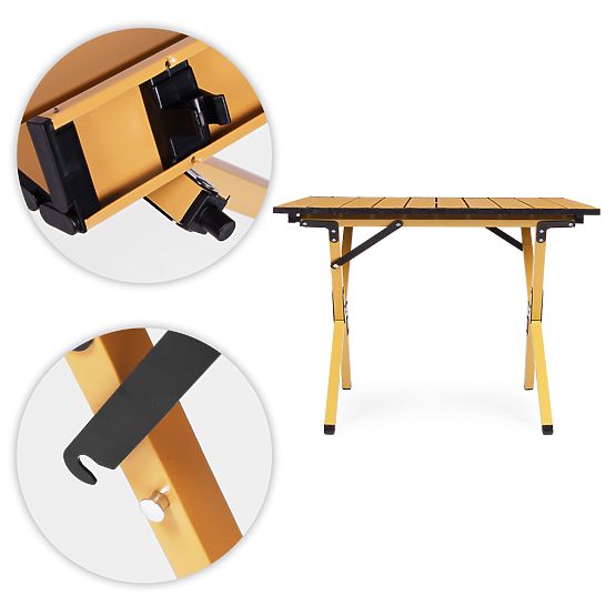 Table de camping pliant 60x60 cm avec sac MultiGarden