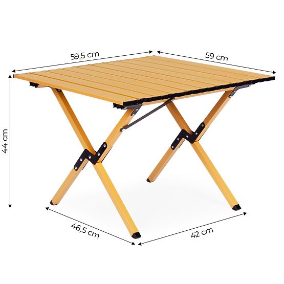 Table de camping pliant 60x60 cm avec sac MultiGarden