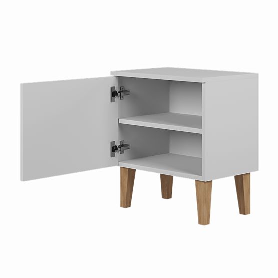 Table de chevet KUBI - blanc