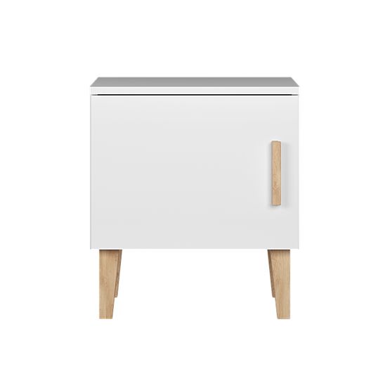 Table de chevet KUBI - blanc