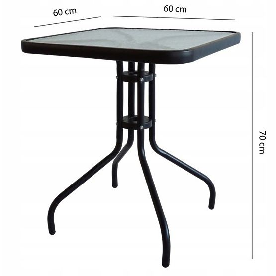 Table de jardin 60cm pour jardin terrasse balcon ModernHome