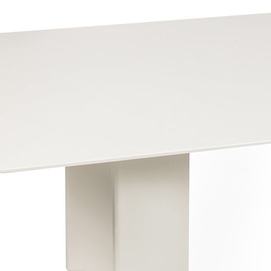Table de jardin Amarello 220 cm, aluminium, rectangulaire, beige clair