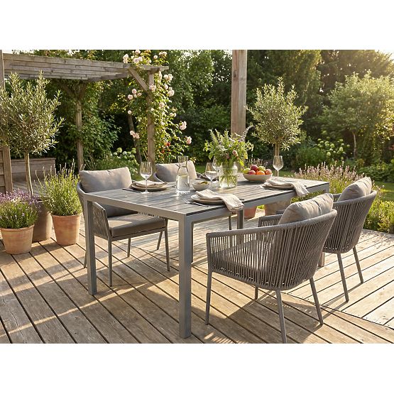 Table de jardin en aluminium ZENON 150x90 cm