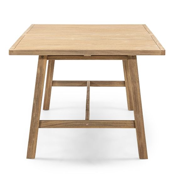 Table de jardin extensible Castello, 200-295 cm, aspect teck, bois d'acacia FSC