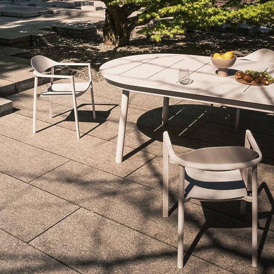 Table de jardin extensible Marinelli 230-300 cm, aluminium, beige clair