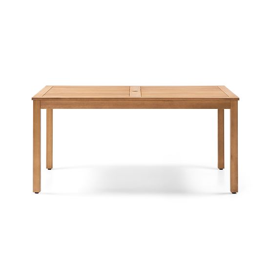 Table de jardin Familis, 160 cm, aspect teck, bois d'eucalyptus FSC