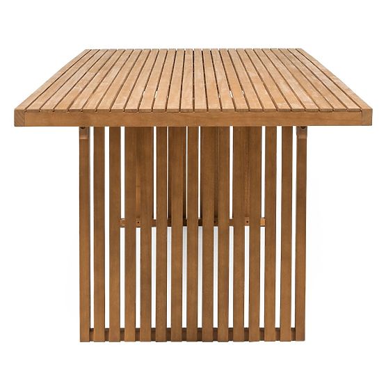 Table de jardin Familis ll 240 cm, bois d'eucalyptus FSC, aspect teck