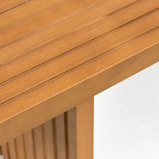 Table de jardin Familis ll 240 cm, bois d'eucalyptus FSC, aspect teck