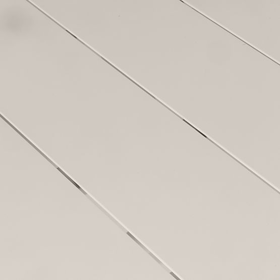 Table de jardin Piretto 126,5 cm, aluminium, rond, beige clair