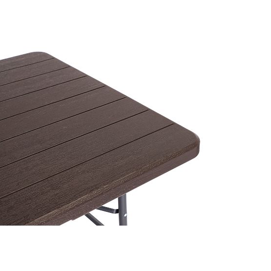 Table de jardin pliable pour banquet et traiteur 180 cm marron ModernHome