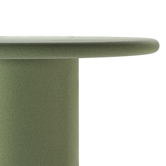 Table de jardin Vibonis 100 cm, rond, en ciment, vert