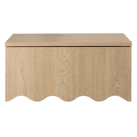 Table de nuit Kim Chêne Cremona Torro, ondulé