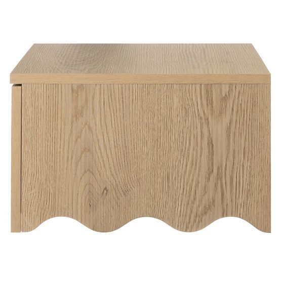Table de nuit Kim Chêne Cremona Torro, ondulé