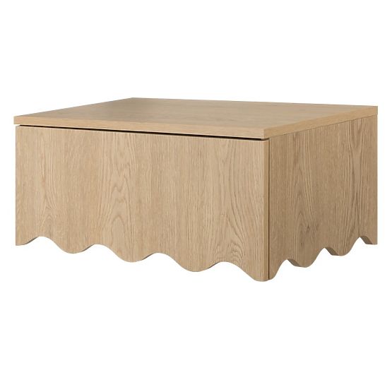 Table de nuit Kim Chêne Cremona Torro, ondulé