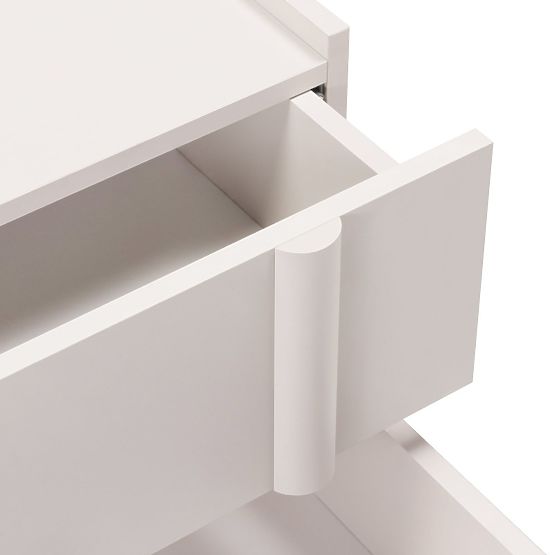 Table de nuit Moss en cachemire, arrondi