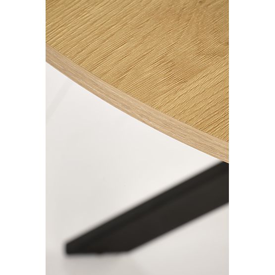 Table EDGAR, plateau - chêne doré, pieds - noir (2p=1ks)