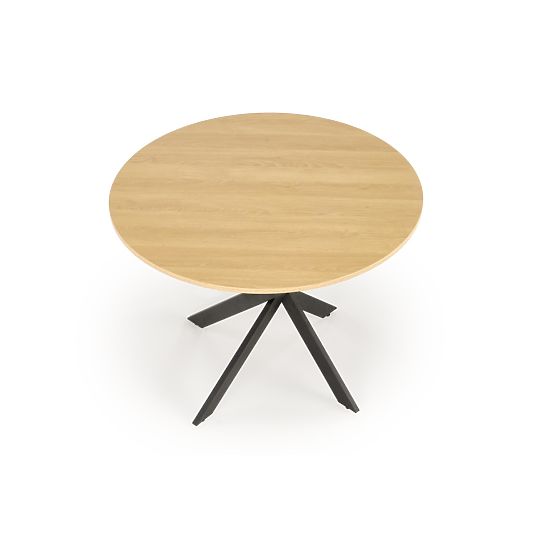 Table EDGAR, plateau - chêne doré, pieds - noir (2p=1ks)
