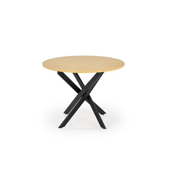 Table EDGAR, plateau - chêne doré, pieds - noir (2p=1ks)