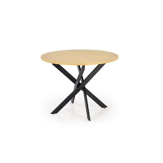 Table EDGAR, plateau - chêne doré, pieds - noir (2p=1ks)